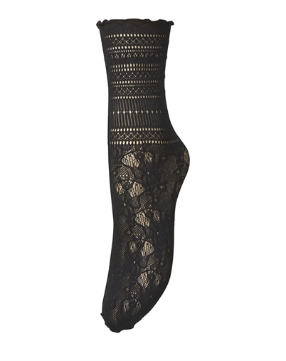 Beck Söndergaard - Bloom Lace Strømper - Black 